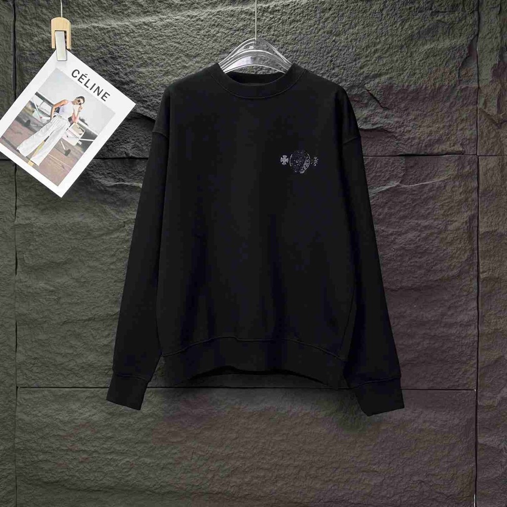 Chrome Hearts Black Crewneck Sweater